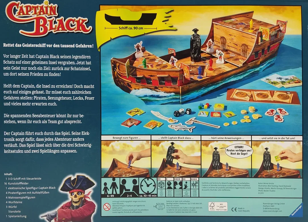 Captain Black - Brettspiel und Elektronik - Ravensburger – Bild 2