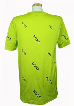 Hugo Boss Herren T‑Shirt beschriftet neongrün Gr. L – Vorschau 2