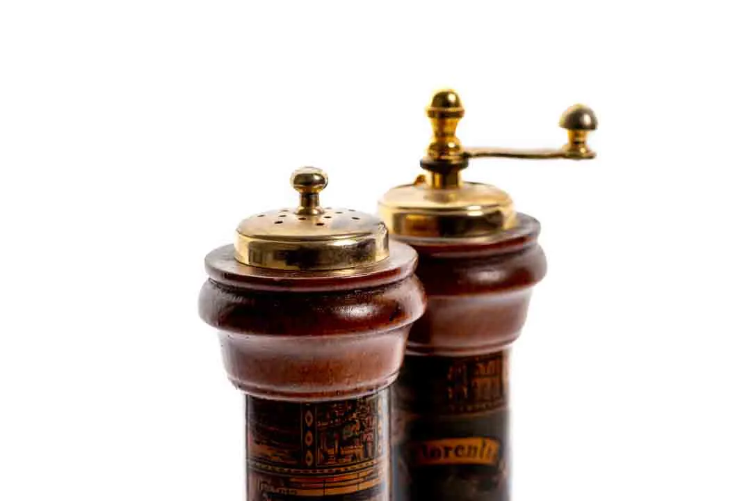 Acciaio Temperato Salzstreuer und Pfeffermühle Set „Italia/Florentia“, Holz, ca. 24 cm – Bild 2