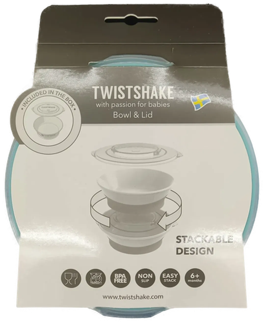 Twistshake Essgeschirr Schüssel mit Deckel für Babies in blau - Bild 4