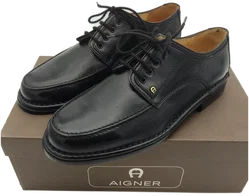 AIGNER Hand Made St. Crispino Herren-Lederschuhe Gr. 41 (Modellnummer 111388) - NEU & UNGETRAGEN (Rarität) Originalkarton – Vorschau 1