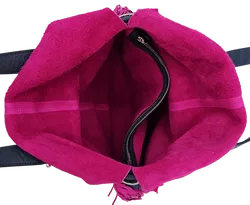 Max V. Koenig Damen Handtasche mit Fransen, lila - Höhe ca. 37 cm - Bild 4