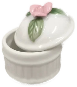 kleine Porzellendose, Landhausstil – Vorschau 1