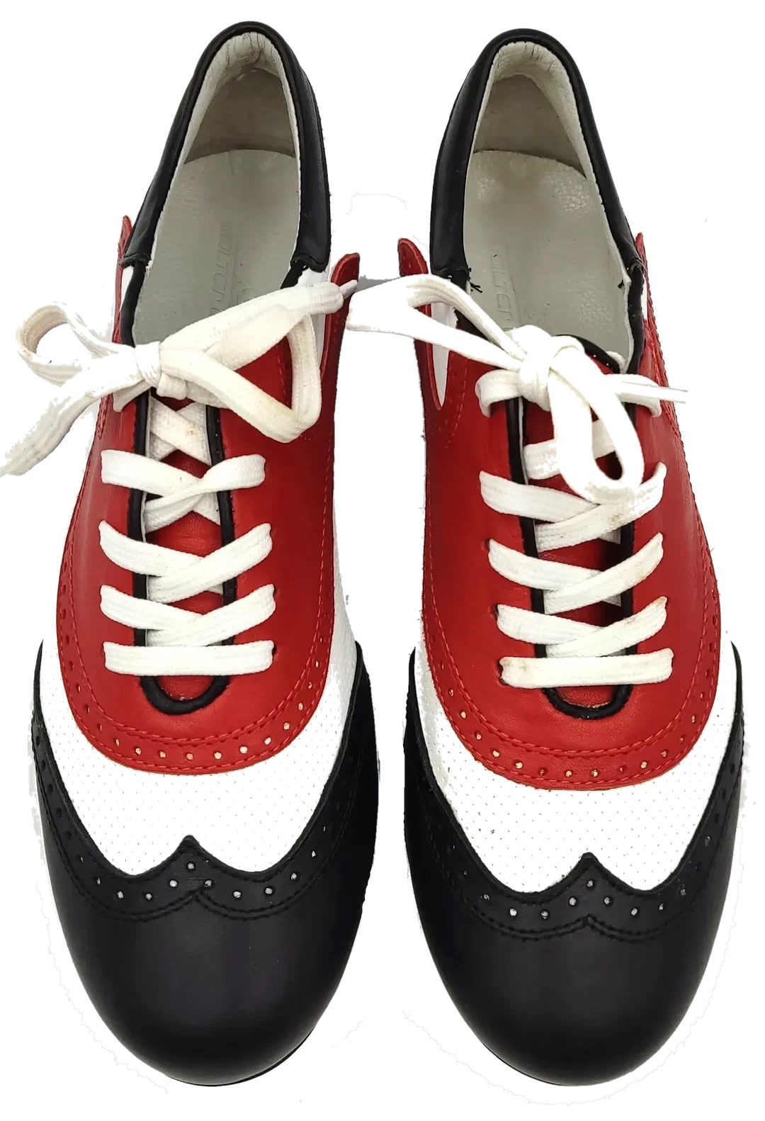 Walter Genuin Damengolfschuhe schwarz/weiß/rot Gr. 37 – Bild 4