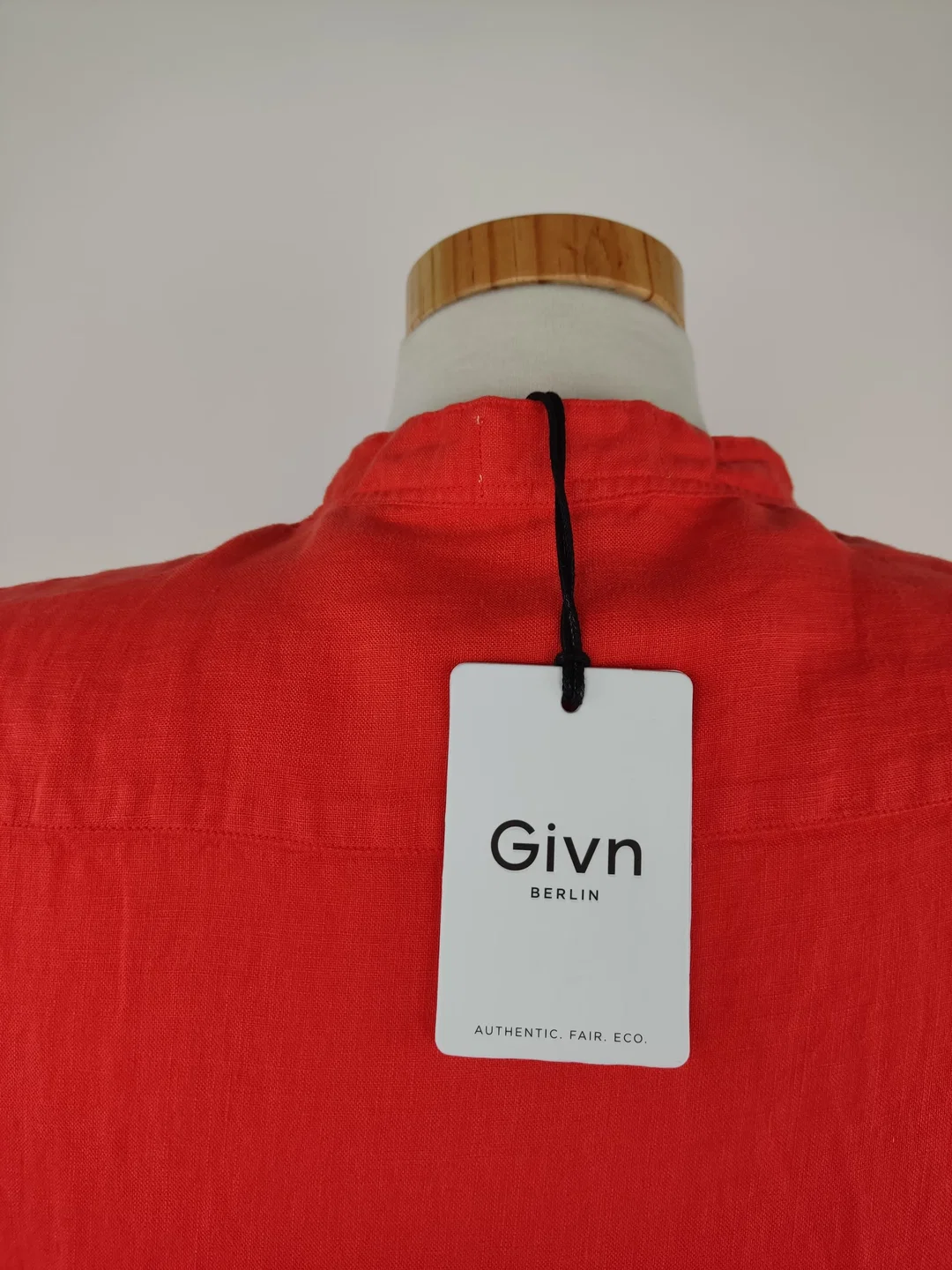 Givn Herren Leinenhemd orange - S / 46 – Bild 4
