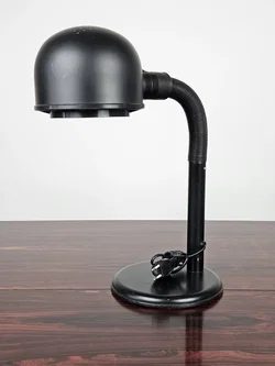 Vintage Tischlampe, schwarz - Höhe ca. 42 cm  – Vorschau 3