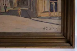 Vintage Gemälde Alvin R. Cahoon 