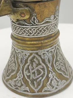 Islamische Messing Dallah Kaffekanne mit arabischer Kalligraphie | Orientalischer Schatz - Bild 10