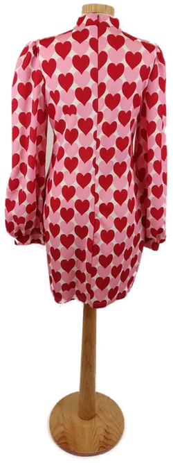 Damen Tunika Kleid, Langarm mit Herzen, Gr. L - Bild 3