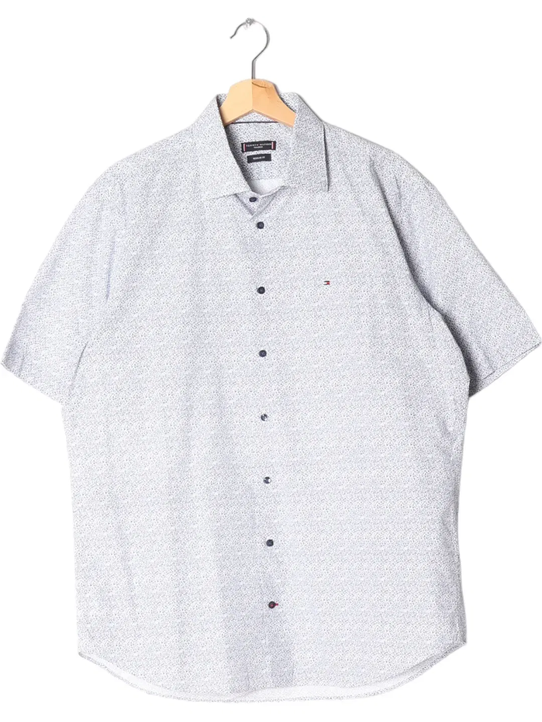 Babäm! - Tommy Hilfiger Herren Kurzarmhemd, blau - Gr. L - Bild 4