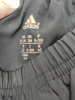 Adidas Kinder Shorts blau Gr. 62 - Bild 3