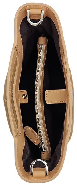 Max V. Koenig Damen Lederhandtasche, beige/hellbraun - Höhe ca. 22 cm – Vorschau 3