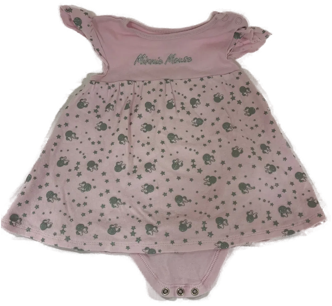 DISNEY Babykleid mit Body Gr. 80 rosa - Bild 1