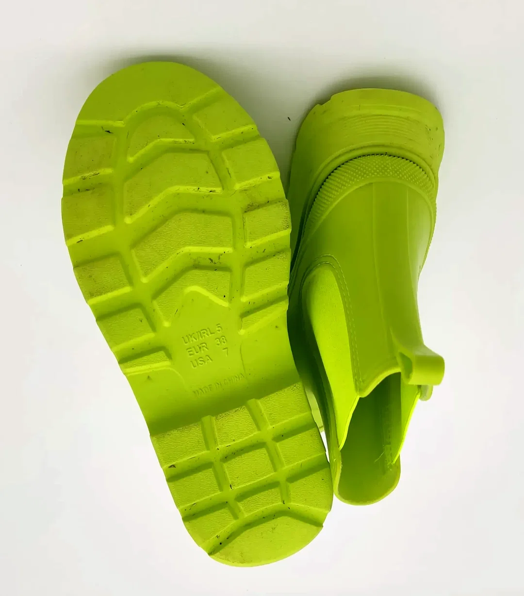 Primark Damen Gummistiefel Gr. 38 hellgrün – Bild 4