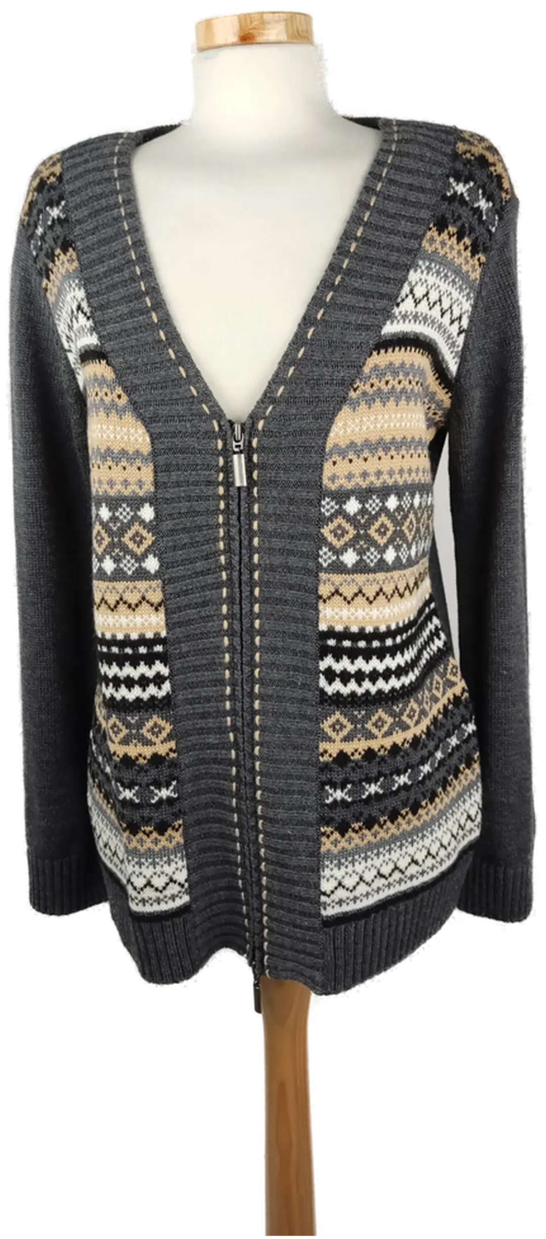 Bonita Damen-Weste grau gemustert - M/38 - Bild 1