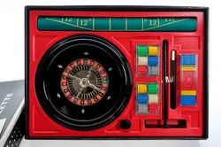 Vintage Roulette Spiel mit Spielteppich & Jetons - Bild 3