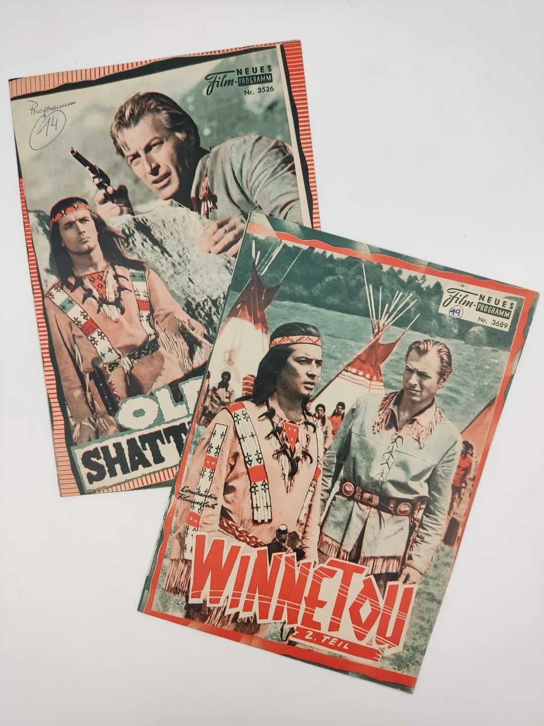 9x Vintage Filmprogramme - Karl May 1960er - Bild 2