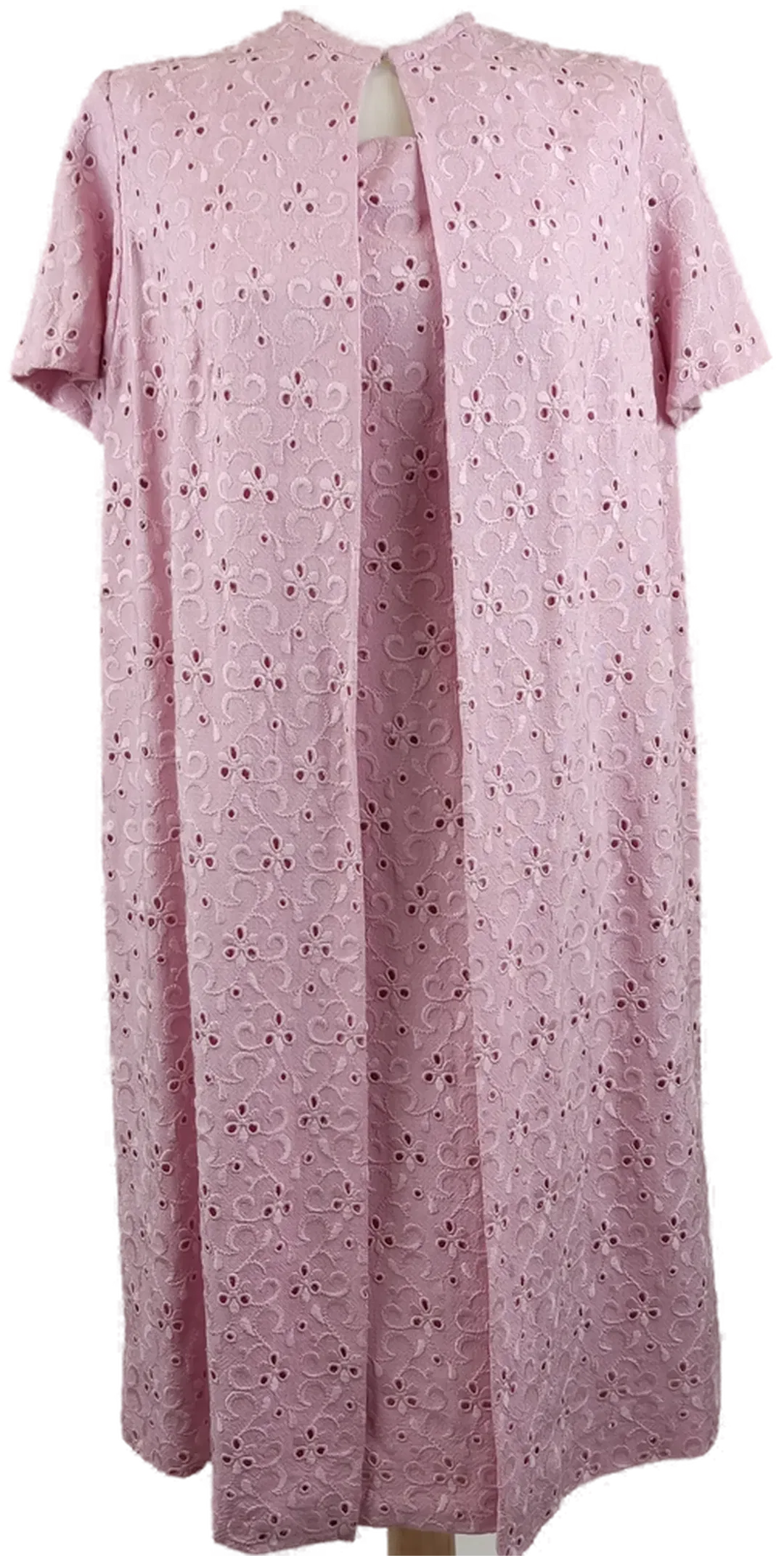 Vintage Kleid mit besticktem Mantel rosa - XL/42 - Bild 1