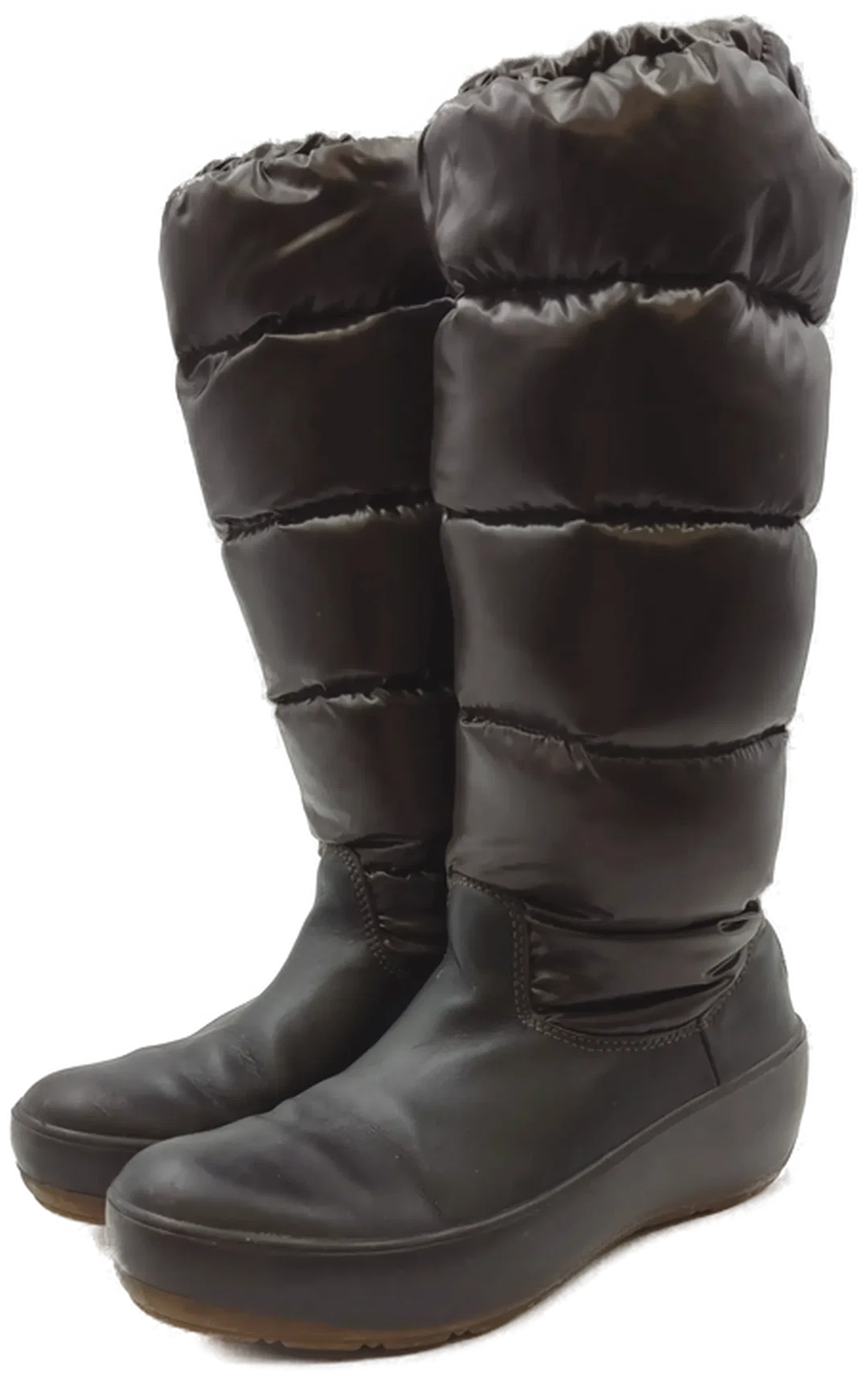 Moncler Damendaunenstiefel braun Gr. 39 – Bild 1