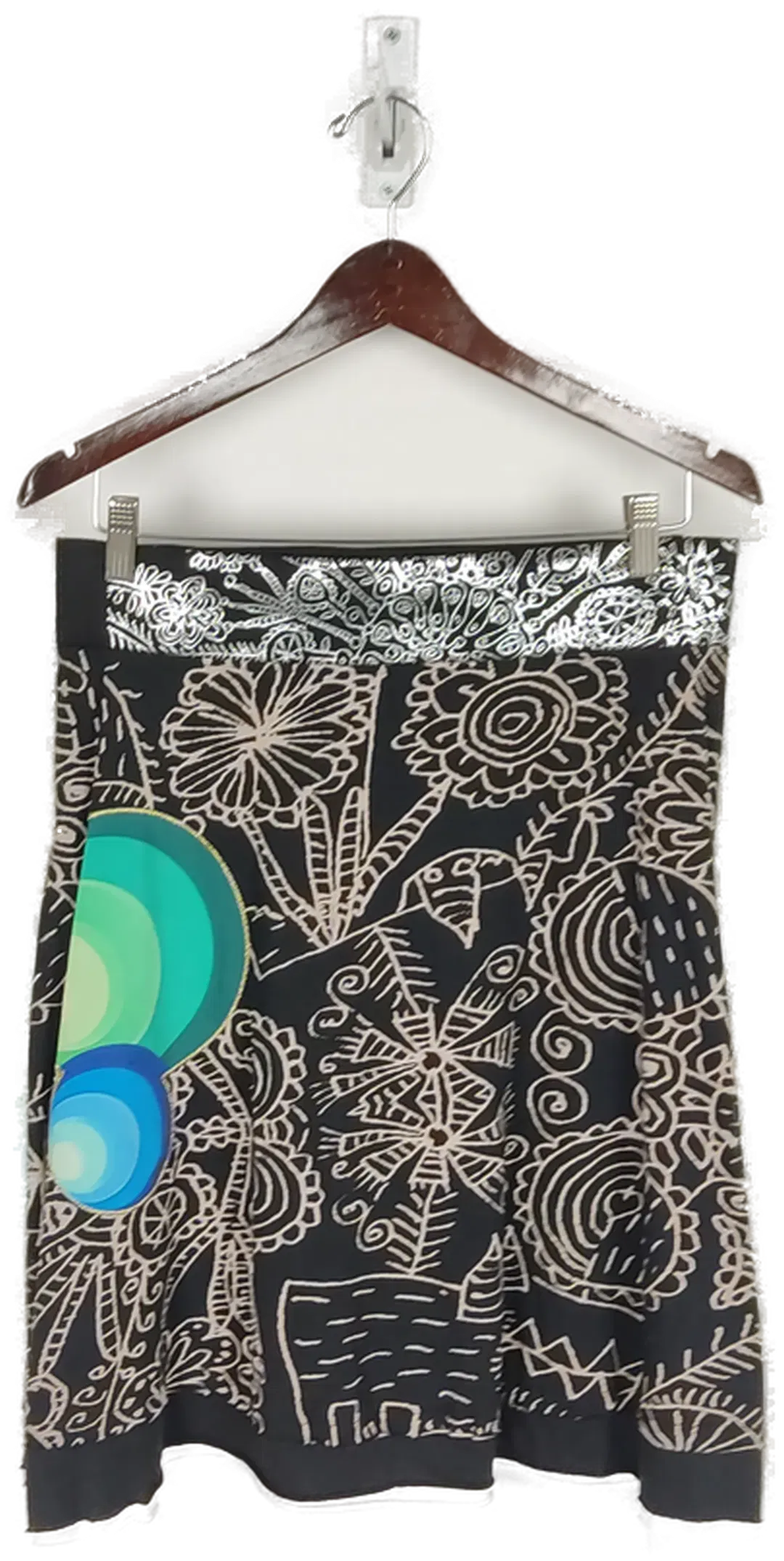Desigual Damen Rock schwarz gemustert - L/40 - Bild 1