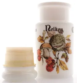 Vintage Gewürzglas-Set aus Porzellan (6-teilig) – mit floralen Motiven & Beschriftung - Bild 7