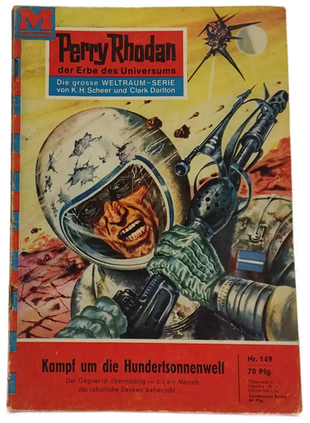  Romanheft Perry Rhodan Kampf um die Hundertsonnenwelt Erstauflage Nr.149 - Bild 2