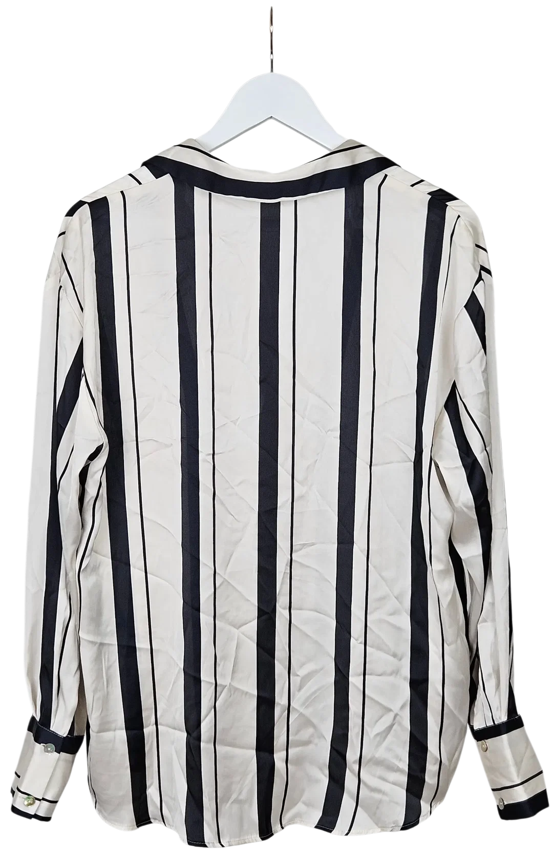 ZARA Damen Bluse mit Streifen, weiß - Gr. XL – Bild 2