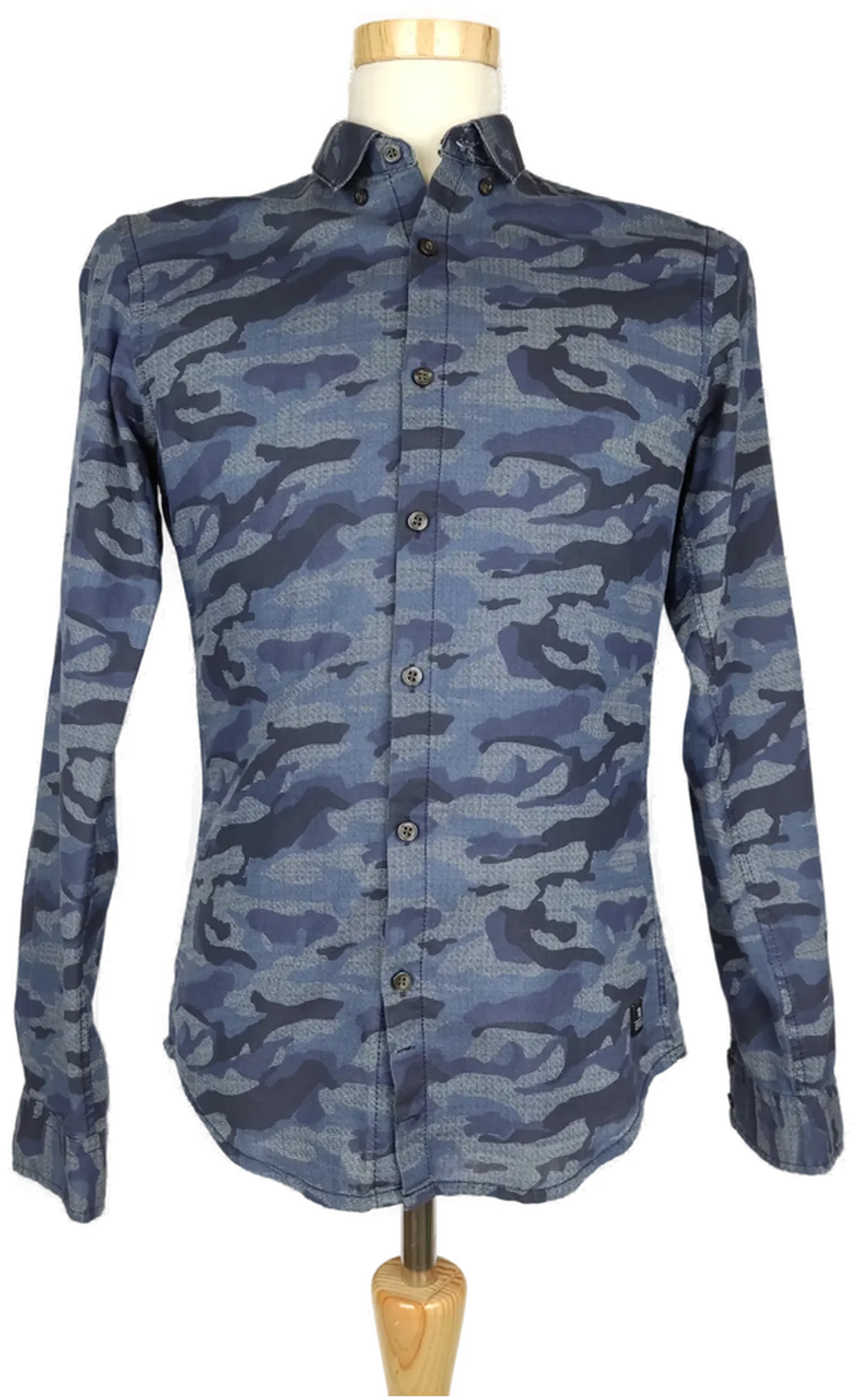 Tom Tailor Herrenhemd blau camouflage - S/ 46 - Bild 1