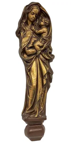 Madonna mit Kind – Edle Wandrelief-Figur (40,5 cm) - Bild 1