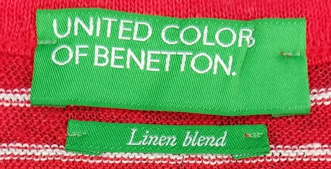 United Colors of Benetton Kindershirt rot/weiß Gr. XS/ECH – Bild 3