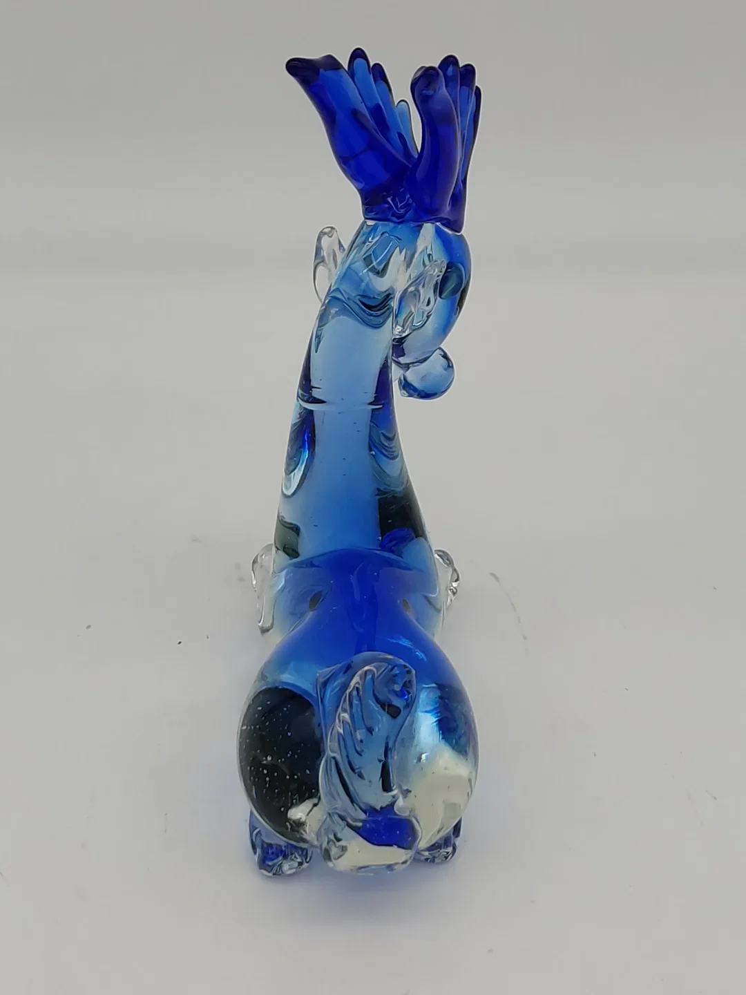 Ausgefallene Glasfigur "Fabelwesen/Pferd" - blau/transparent – Bild 4