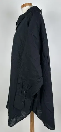 H&M / Linen Blend - Damen Longbluse - Gr. XXL – Vorschau 2