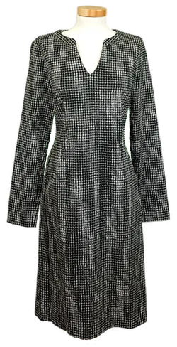 Fox’s Damen Midikleid schwarz/weiß gemustert Gr. 38 - Bild 1