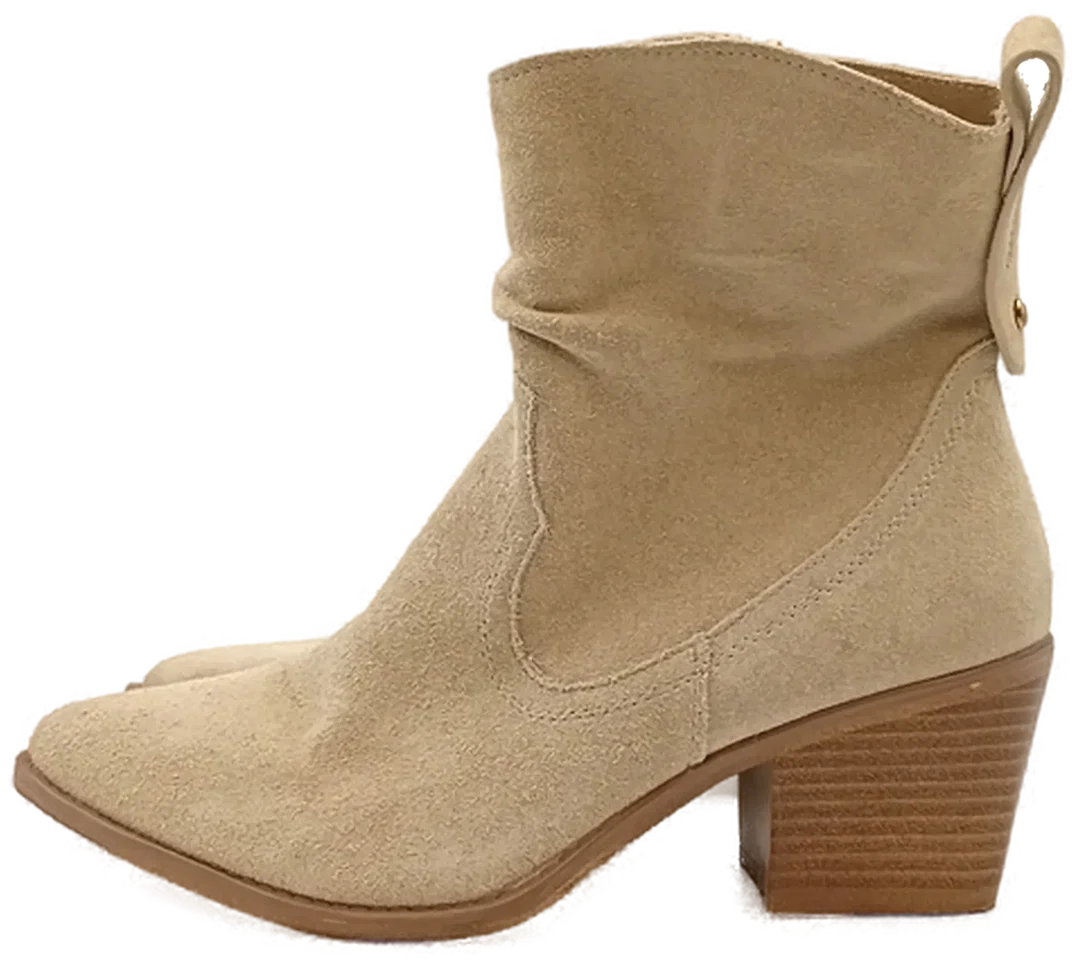 Pat Calvin Velourleder Stiefletten creme Gr. 40 – Bild 4