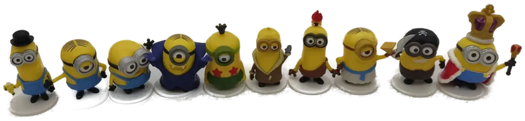 Set mit 10 diveresen Minions-Figuren (+- 3 cm hoch) - Bild 1
