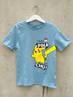 C&A Kinder T-Shirt mit Pokemonaufdruck, blau - Gr. 134 – Vorschau 1