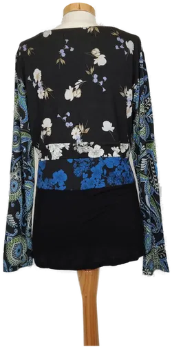 Desigual Damen Langarm Shirt mehrfarbig Gr. XL - Bild 4