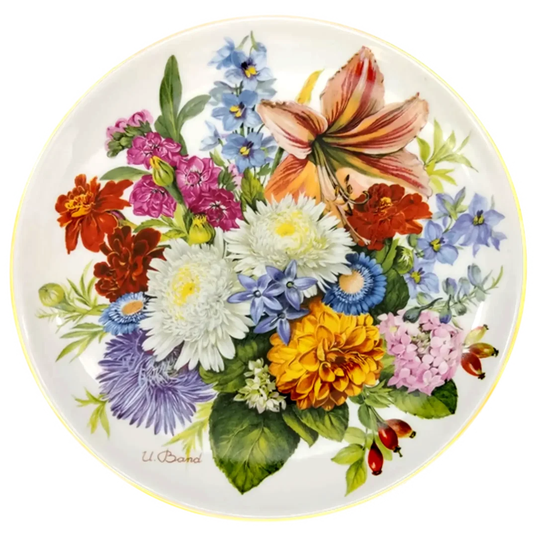 Hutschenreuther Sammelteller 1988 - „Herbstfarben“ von Ursula Band (Teller 5111 C) - Bild 1