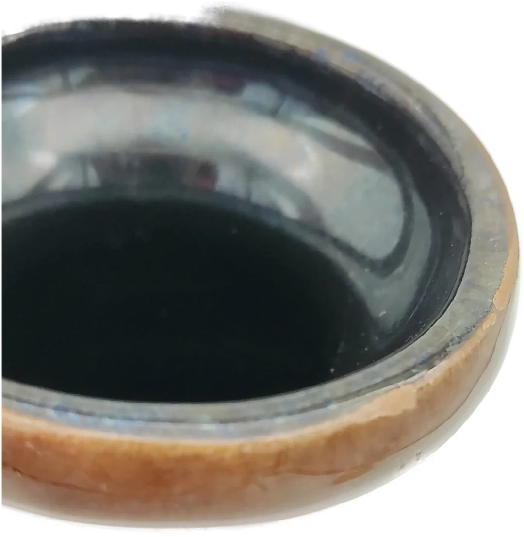 Strehla Keramik Vase Grün-Braun | DDR-Sammlerstück – Bild 7