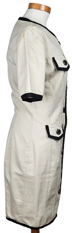 MOSCHINO Jeans Damen Kleid, beige - Gr. M - Bild 3