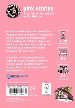Moses. black stories Junior – pink stories | Rätsel-Kartenspiel für Mädchen - Bild 2