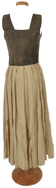 Damen Trachtenkleid, olivgrün-beige - Gr. S/36 – Bild 3