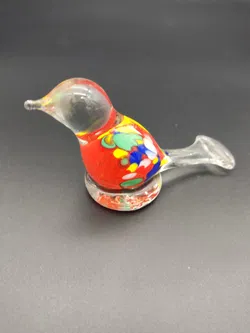 Kleiner Vogel aus buntem Glas - Bild 2
