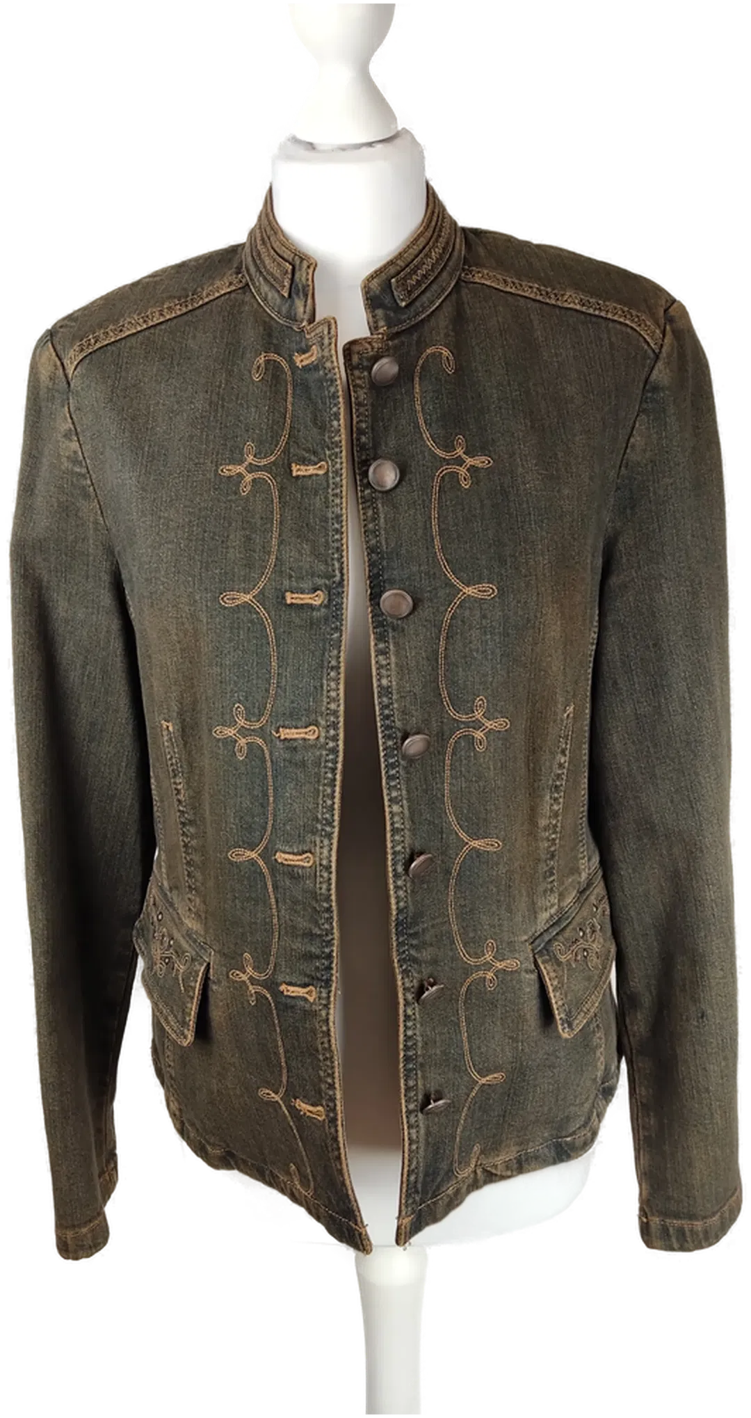 Damen Jeansjacke Gerry Weber Bestickt Gr.38 | Liebevoll Bestickt - Bild 4