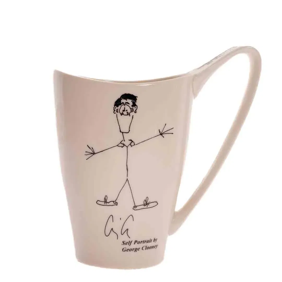 Porzellantasse „Whatever It Takes“ – George Clooney – Self-Portrait – ca. 15 cm –  inkl. OVP - Bild 1