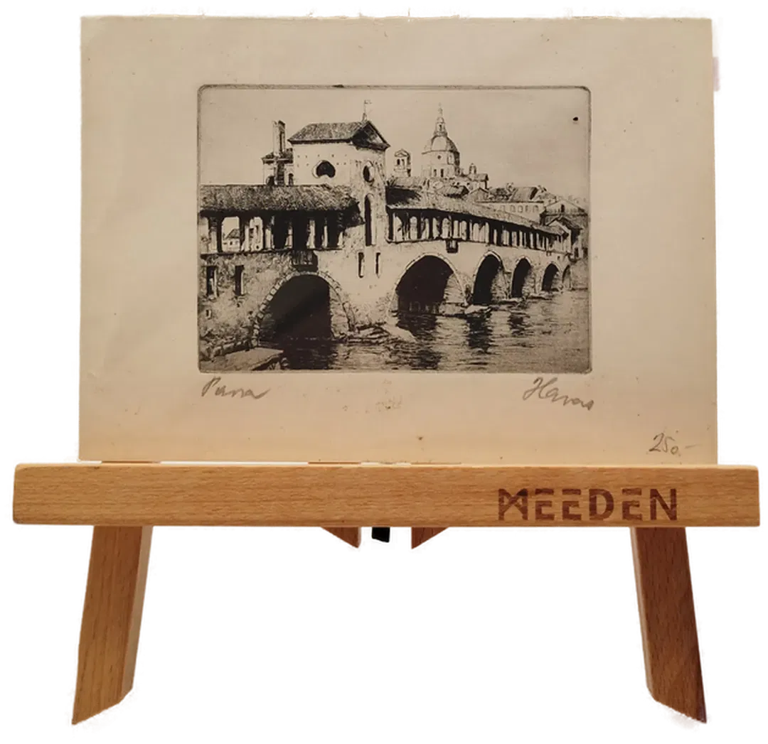 Original Druck Stadtansicht 