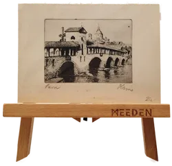 Original Druck Stadtansicht 