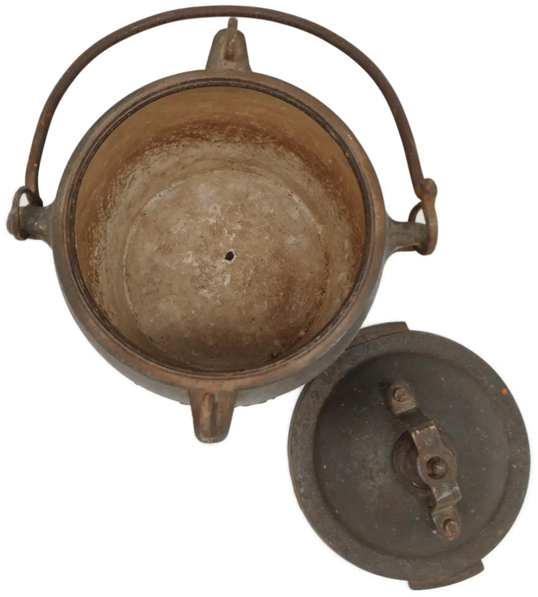 Historischer Dampfdrucktopf aus Gusseisen – Papinischer Dampfkocher mit Charme und Schönheitsfehler - Bild 1