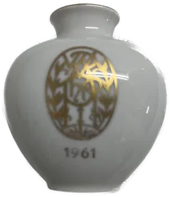 Vase Austria Kunsthandwerk Wien 1961 - Dekorative Rarität in Top-Qualität - Bild 1