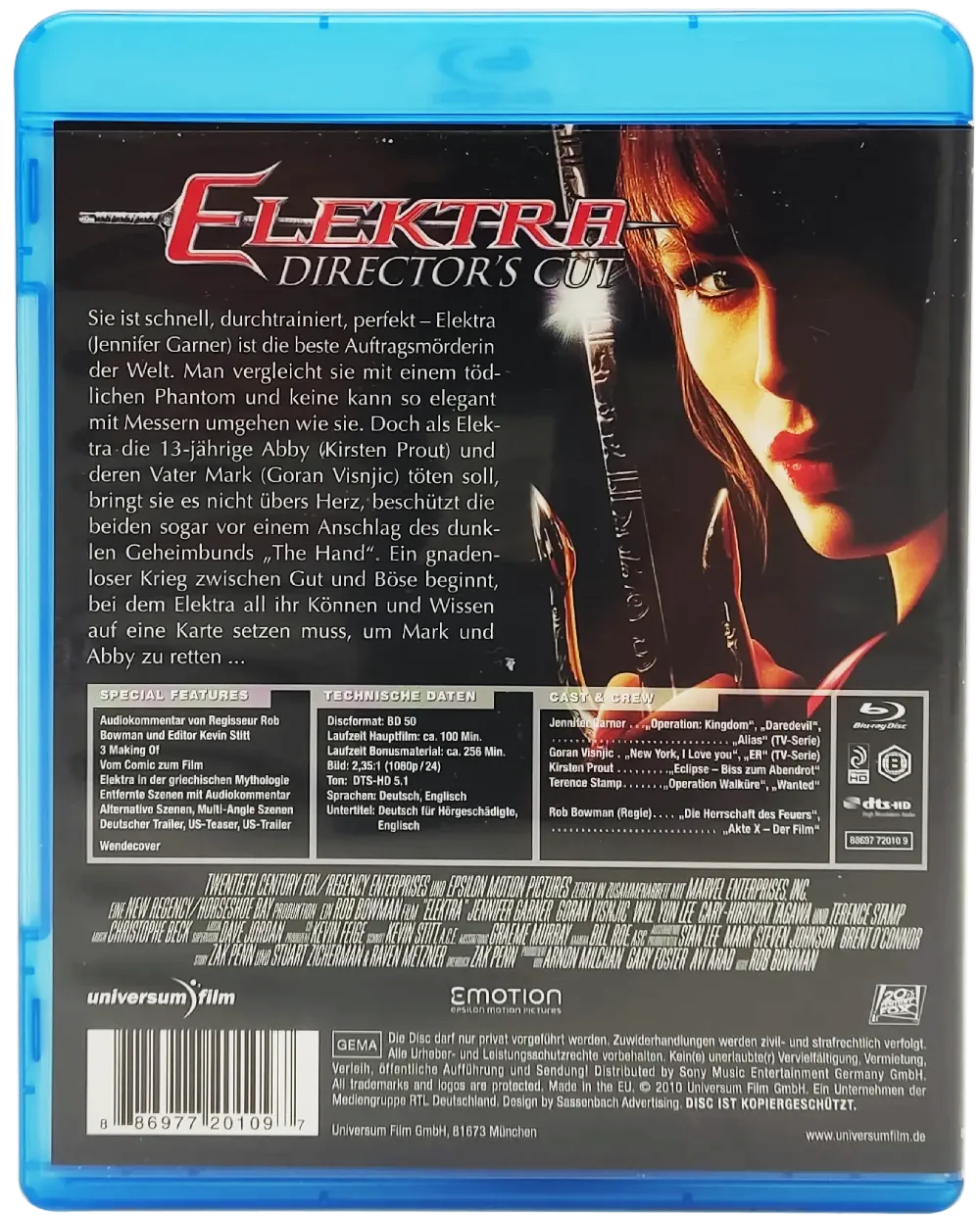 Blu-Ray "Elektra" mit Jennifer Garner und Goran Višnjić (Director's Cut) – Bild 2